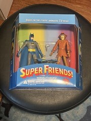 SUPER FRIENDS TV SHOW BATMAN & SCARECROW ACTION FIGURE SET DC DIRECT NEW MIB NOS