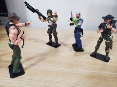 (LOT of 10) GI Joe Classified Custom Figure Stands Black – FREE SHIPPING