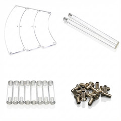 Display Shelf Riser Stand Rack Organizer Support Acrylic Showcase Toy Cupcake
