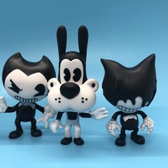Bendy and the Ink Machine Figures Lot of 4 Phatmojo Alice Boris Inky 2.5”