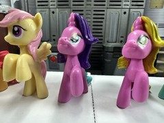 My Little Pony MLP G4 Mini Pony Shimmer Fluttershy Yellow Lot Of 8 Mini Figures