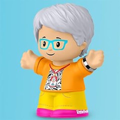 Replacement Grandma Teacher Figure for Fisher-Price Little People Schoolhouse
