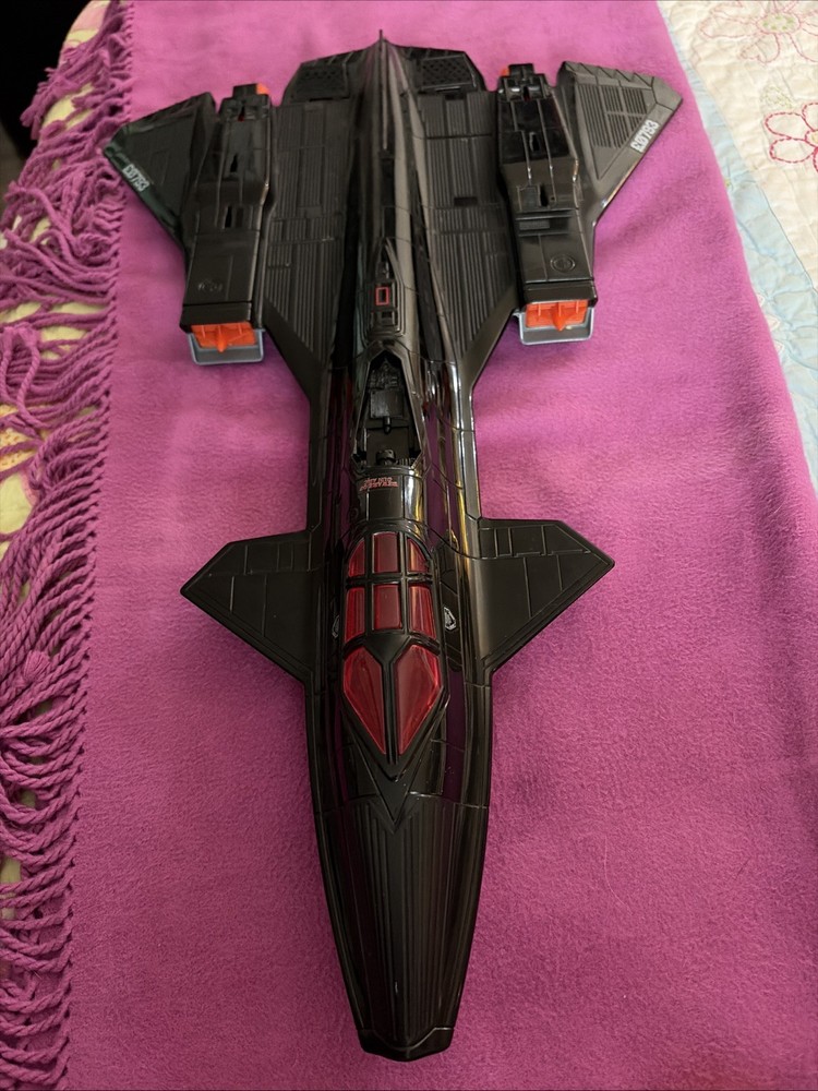 Vintage 1986 G.I. Joe Cobra Night Raven Jet Fighter Aircraft Basic Missing Parts