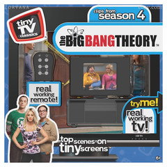 Tiny TV Classics The Big Bang Theory Season 4 Mini TV w/ Remote – Plays Clips!
