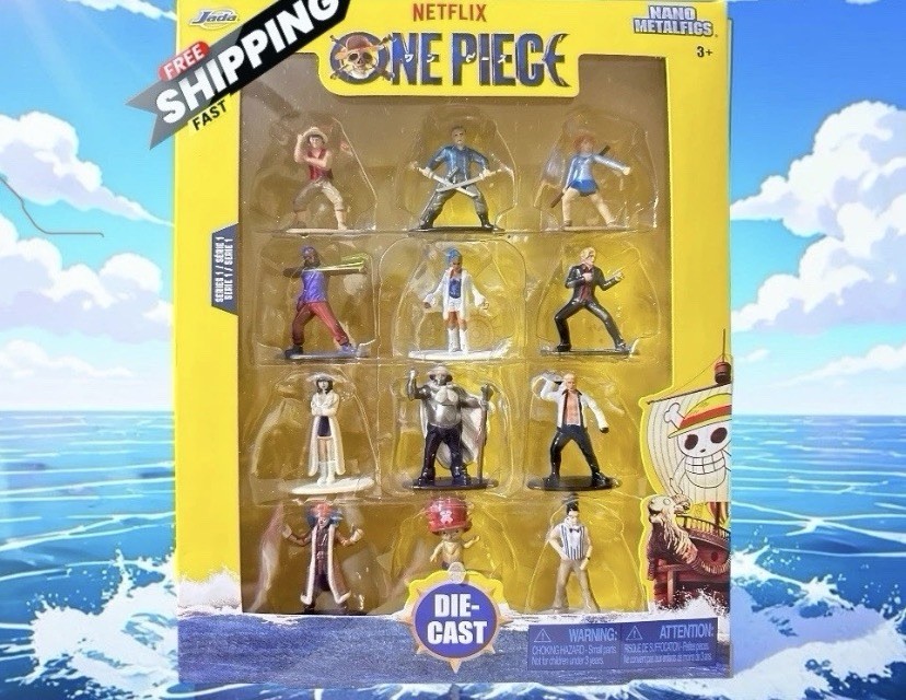 One Piece Die-Cast Nano Metalfigs 12 Mini Action Figure NETFLIX JADATOYS 2026