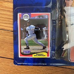 1994 Starting Lineup ANDRES GALARRAGA Colorado Rockies Rookie Figure & Card NOS