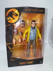 Mattel Jurassic Park Amber Collection Dennis Nedry GPG92 New Rare Sealed Newman