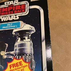 Vintage Star Wars FX-7 Medical Droid Figure 41A Card Back Kenner 1980 ESB