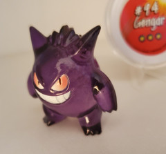 Vintage Original CGTSJ Tomy China Pokémon Gengar Translucent Figure Rare W/ Coin