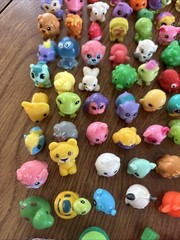 Large Lot Of Squinkies , Shopkins, Puzzle Eraser, Generic Squinkies 170? Pieces