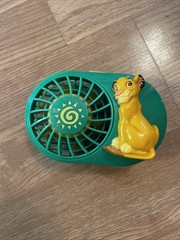 Vintage The Lion King SiMBA Battery Powered Mini Fun Fan by Janex