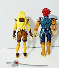 Bandai ThunderCats Lion-O & Cheetara 4″ Action Figures 2011