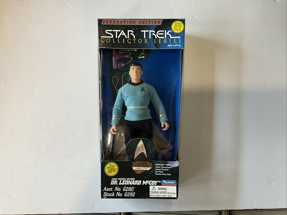 Star Trek Dr. McCoy 9″ Figure Playmates NIB Vintage Collector Edition 1995