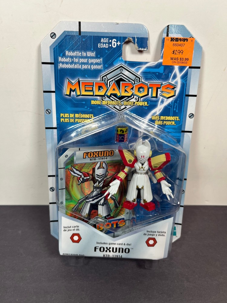 Medabots FOXUNO KTN-11914 Anime Robot 2.5″ Action Figure 2002 Hasbro