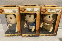 The Walking Dead Wind Ups Lot of 3 Rick, Daryl, Glenn, AMC New Bulls I Toys