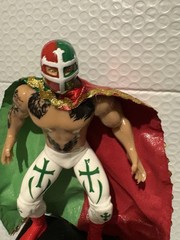 Templario (Tricolor ) Wrestler 7 in Lucha Action Figure Mexican Toys HANDMADE