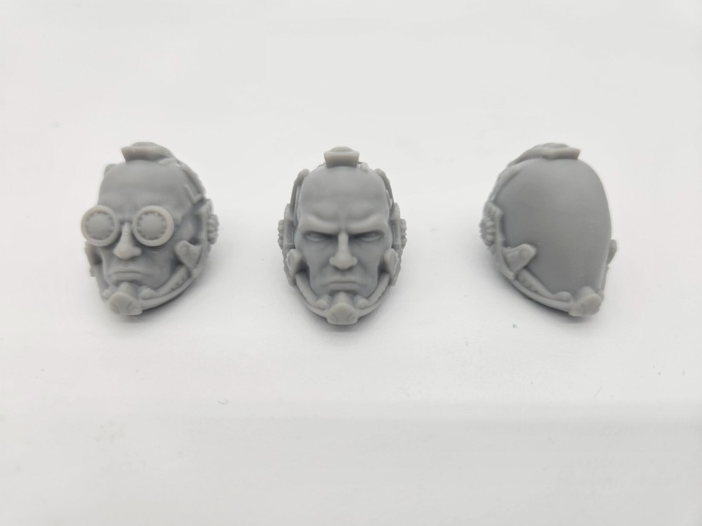 Custom 3d Printed Scientist head for Cosmic Mythic Legions 1/12 scale figure