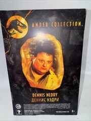 Mattel Jurassic Park Amber Collection Dennis Nedry GPG92 New Rare Sealed Newman