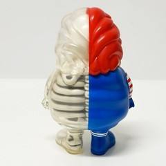 MC Supersized Sofubi Figure Blue & Red Half X-Ray by Secret base x Ron English