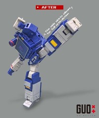 Side skirt Filler Shoulder Cannon Upgrade Kit For SS86 Soundwave by GOBetter 3D