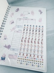 Kewpie doll hardcover house keeping spiral book w/stickers NEW Japan