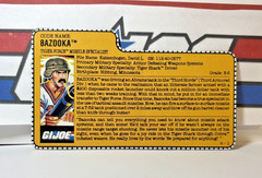 GI Joe Tiger Force Bazooka 1988 v2 *100% COMPLETE w/Card, Excellent!* Vintage