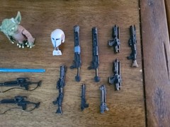 Star Wars Action Figures With Lots Of Accessories – Comes With Everything Shown
