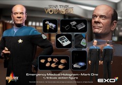 EXO-6 Star Trek Voyager 1/6 ~ CAPTAIN JANEWAY,Lt TUVOK & the EMH FREE SHIPPING