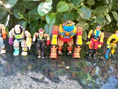 LJN BIONIC SIX 6 COMPLETE SET OF FIGURES KLUNK JACK JD CHOPPER BUNJI REPRO ACC