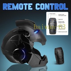 US STOCK Iron Man 1:1 Matte Black MK5 Helmet Deformable Voice Control Wearable