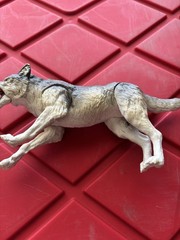 Jamanji Wolf Action Figure Realistic Articulated Jaw Lanard Collectable