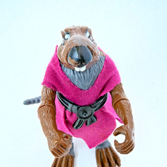 1988 TMNT Original Splinter with accessories and 10 card back – Pre-Owned