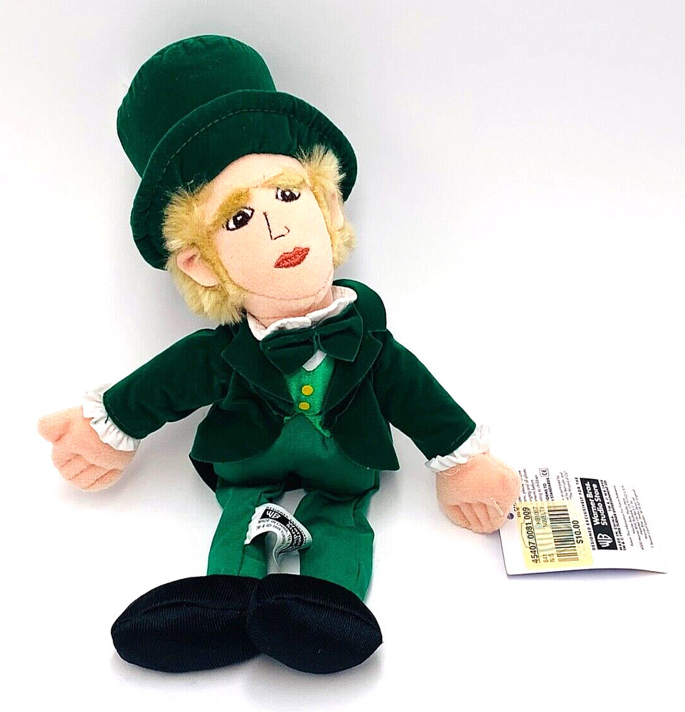 Warner Brothers Wizard of Oz Plush Munchkin Mayor Bean Bag Doll 10″ Toy 1998