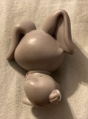 Mattel Barbie Pet Bunny Rabbit Gray and White with Pink Bow