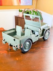 Vintage 1965 Hasbro GI JOE Official Military Jeep & Trailer 7000 Patent Pending