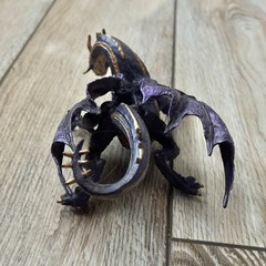 Safari Ltd Midnight Moon Dragon Purple and Gold Mythical Fantasy Toy Figure 2008