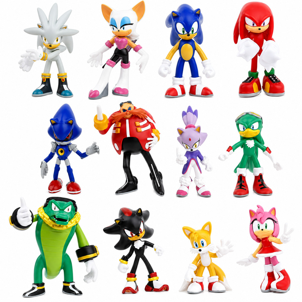 Sonic the Hedgehog 2nd Gen Action Figures 12-Pack 2.5″ Collectible Toy Set