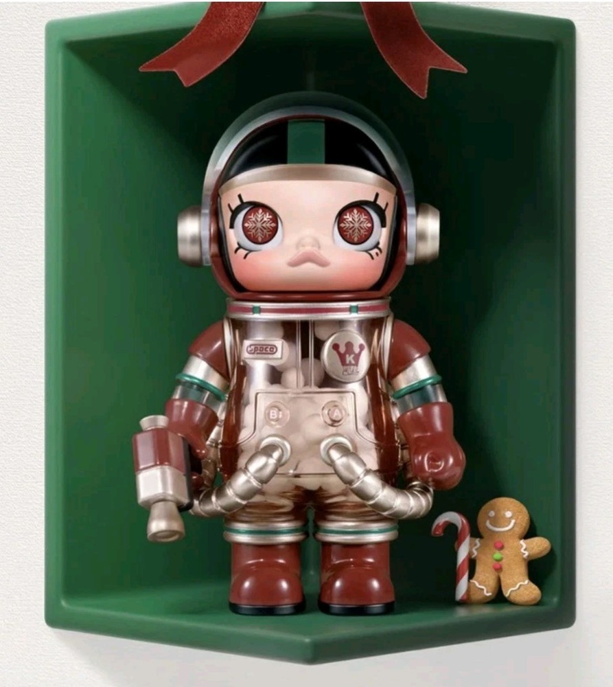 New Sealed! Pop Mart Mega Space Molly 100 Series 4 Confirmed 2024 Christmas Red