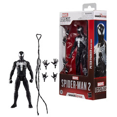 2025 Marvel GamerVerse Spider-Man 2 Legends Symbiote BLACK SUIT 6″ Hasbro Figure