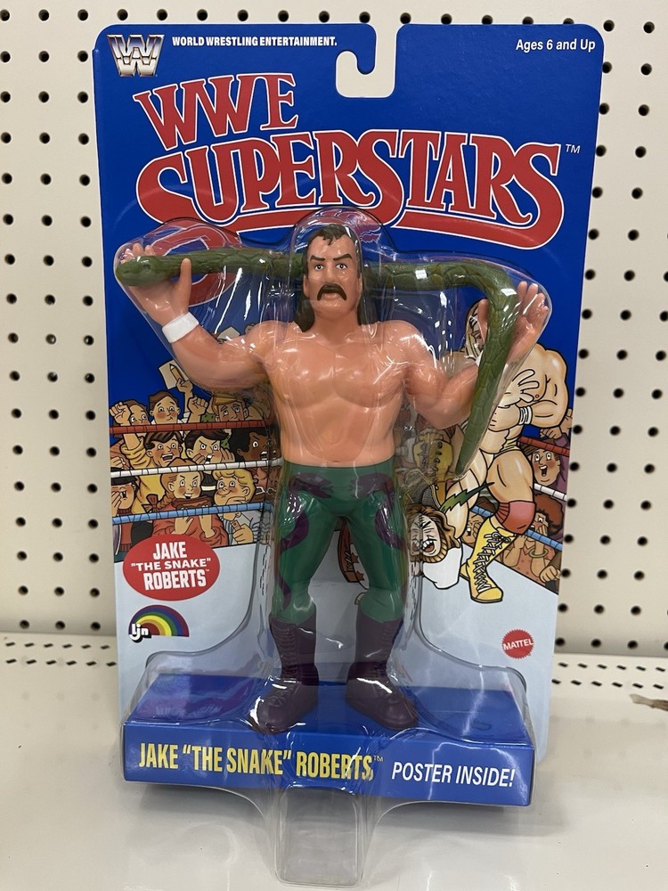 2026 LJN Series 3 WWF WWE Jake The Snake Roberts Retro Figure Blue Card Mattel 1