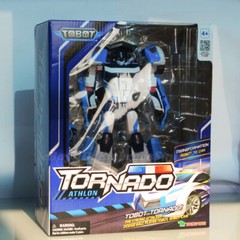 Tobot V Tornado Athlon Police Car Transforming Robot Vehicle Action Figure Toy