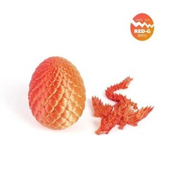 3D Printed Dragon Crystal Fully Articulated Dragon Fidget Toys Home Office Decor