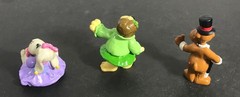 POUND PUPPIES Lot of 3 PVC Miniatures VIOLET Bright Eyes BARKERVILLE 1986 Tonka