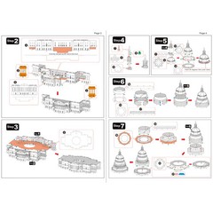 United States – U.S. Capitol Building 3D Figure Model Kit (Steel, Hard Difficul