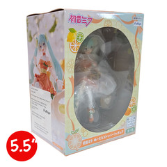 Hatsune Miku Citrus Noodle Stopper Figure FuRyu Anime PVC Statue