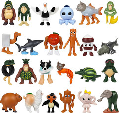 24PCS Italian Brainrot Steal a Brainrot Toys, Brain Rot Action Figure, 1.8″ Tral