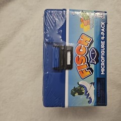 Fisch 4-Pack Microfigure Tacklebox Blue NEW NIB – 1 DLC INCLUDED – Phat Mojo