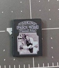 NECA custom fodder Black & White Elder Vincent Price Figure COOKBOOK Accessory