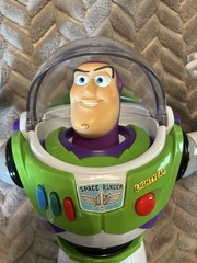 Buzz Lightyear Talking Figure Thinkway Disney Pixar Wings Pop Open
