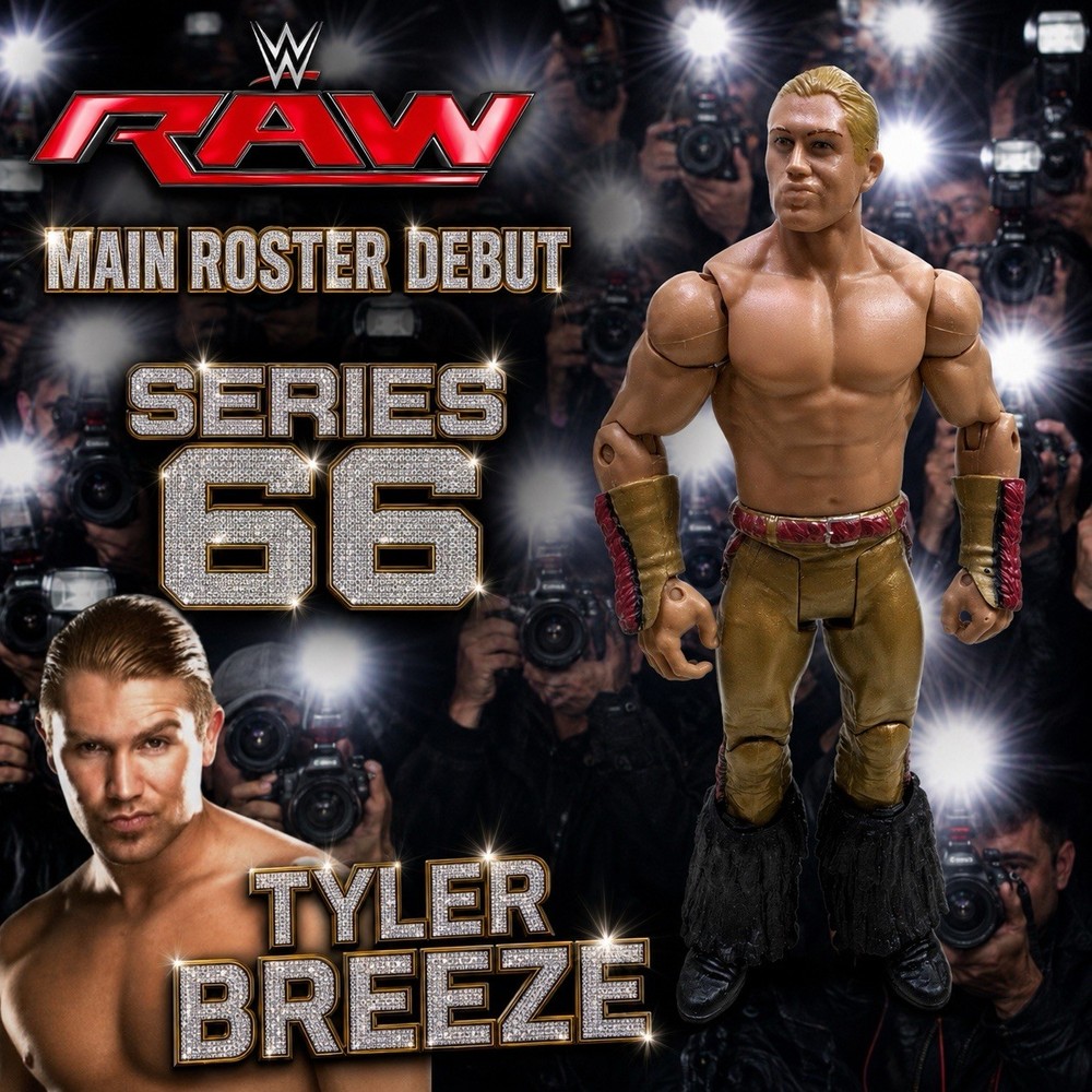 2016 WWE Mattel Basic Series 66 Tyler Breeze RAW SMACKDOWN